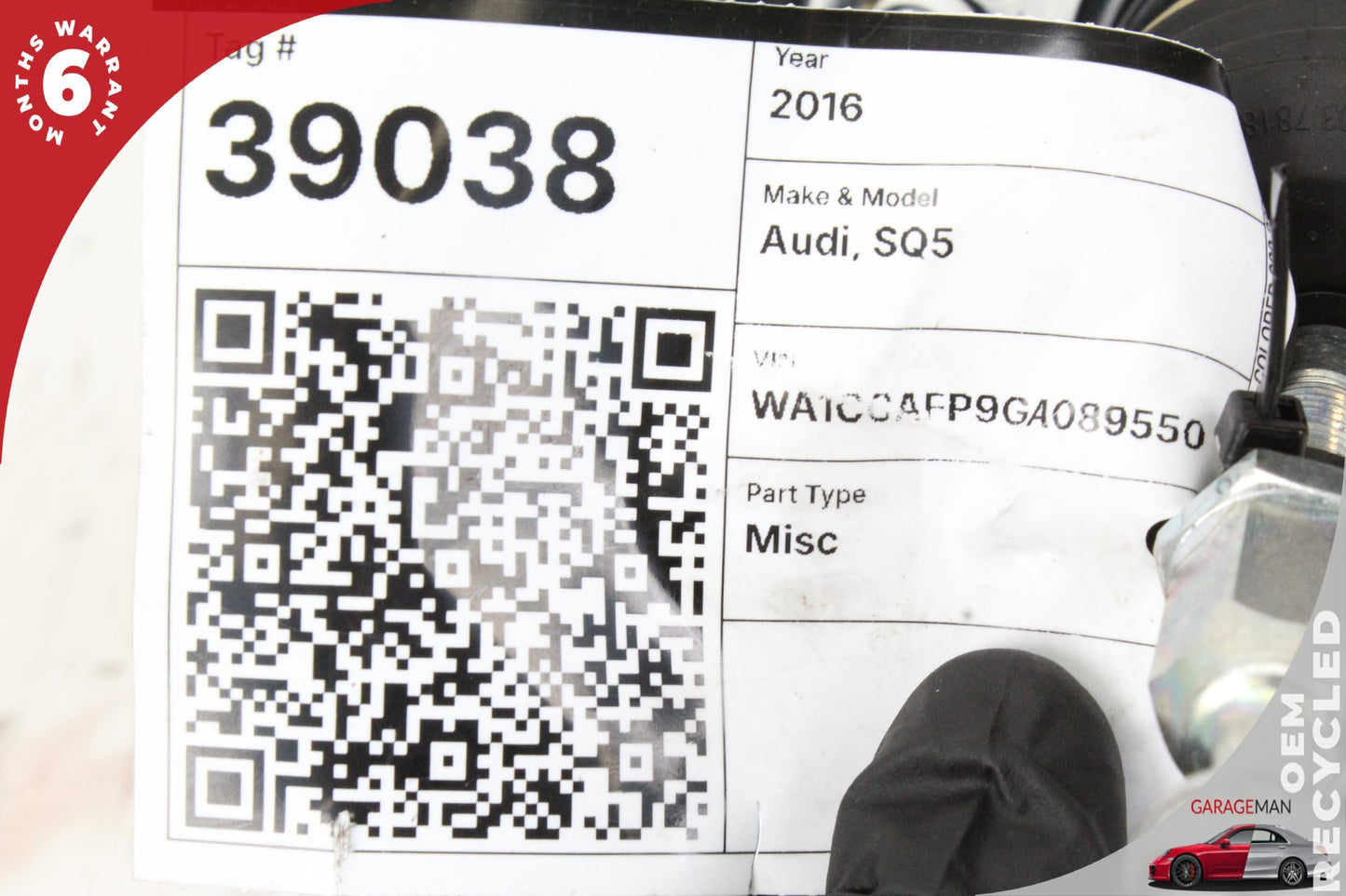 2013-2017 Audi SQ5 Power Brake Booster Master Cylinder w/ Reservoir 8R0612103H