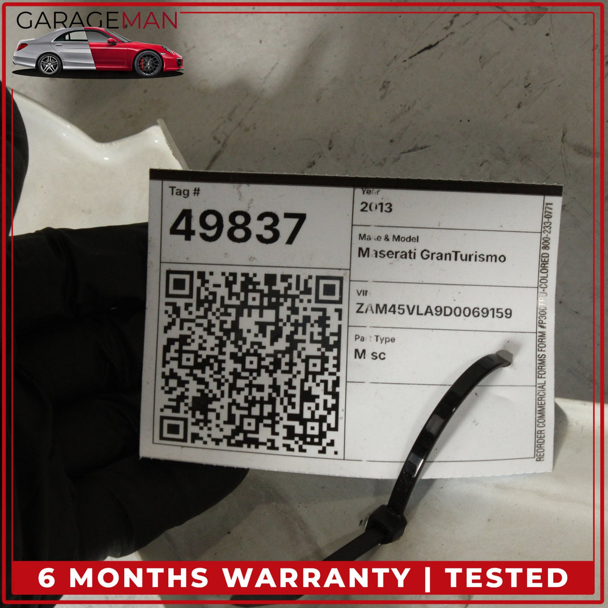 2008-2019 Maserati GranTurismo Coupe Front Left Fender Panel 980145038 OEM