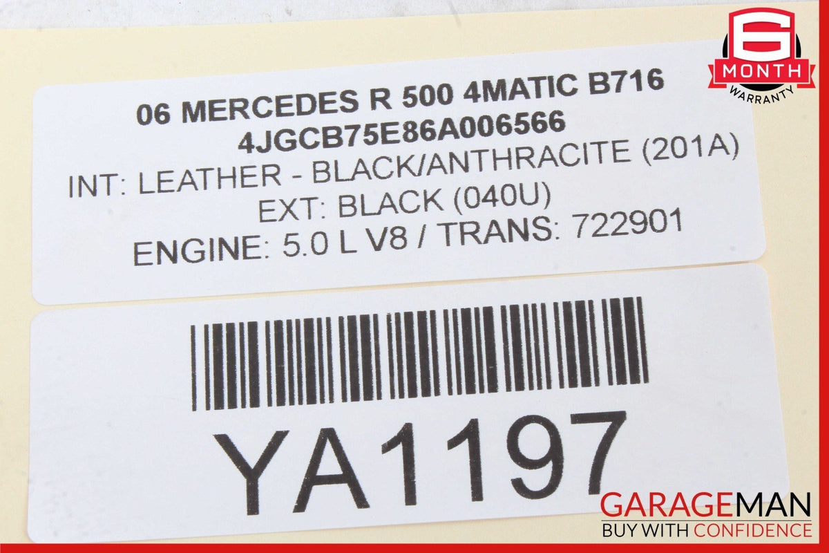 06-08 Mercedes X164 GL450 R350 ML350 Driver Steering Wheel Airbag Anthracite OEM