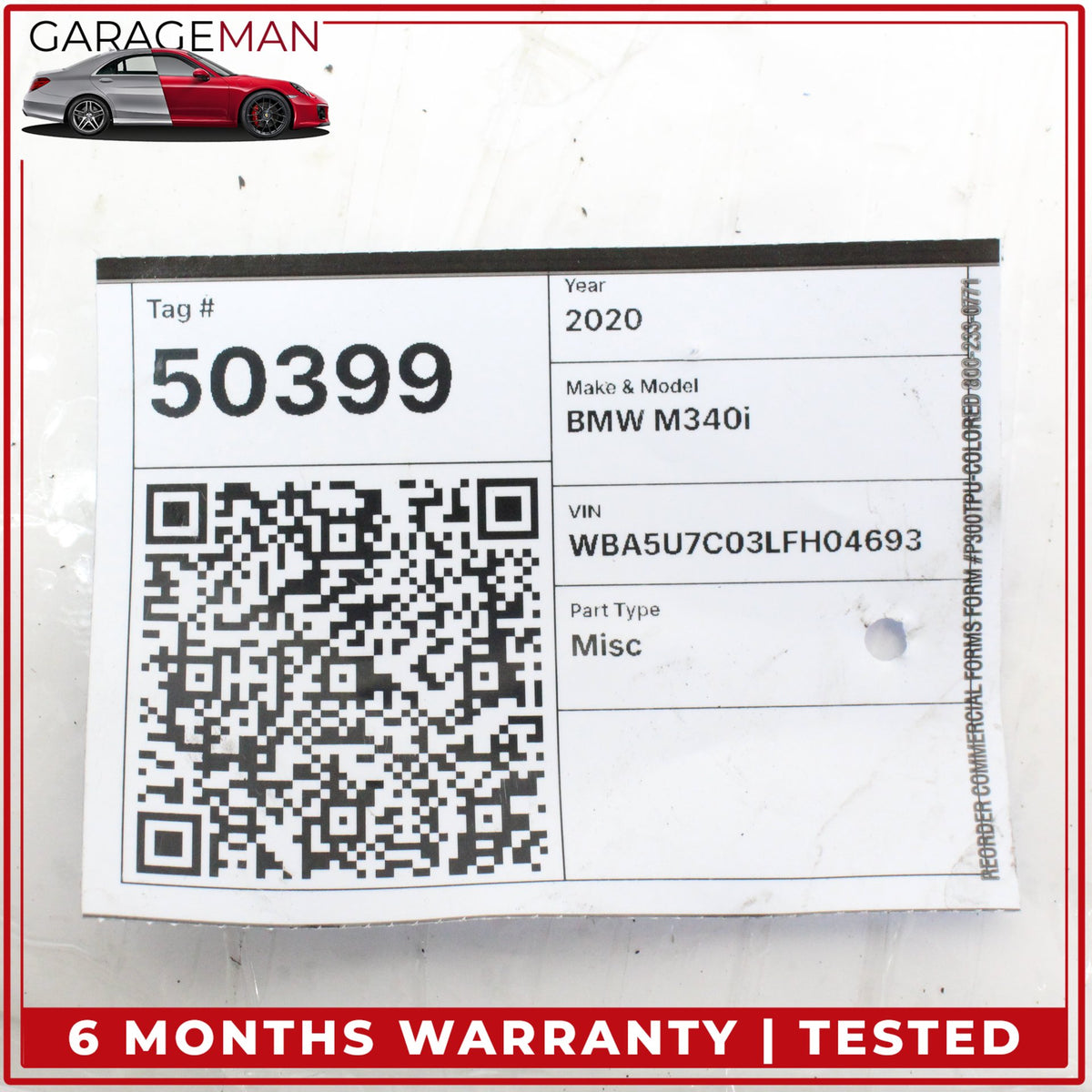 2019-2024 BMW M340i G20 Rear Left and Right Side Coil Spring Set 6875395 OEM