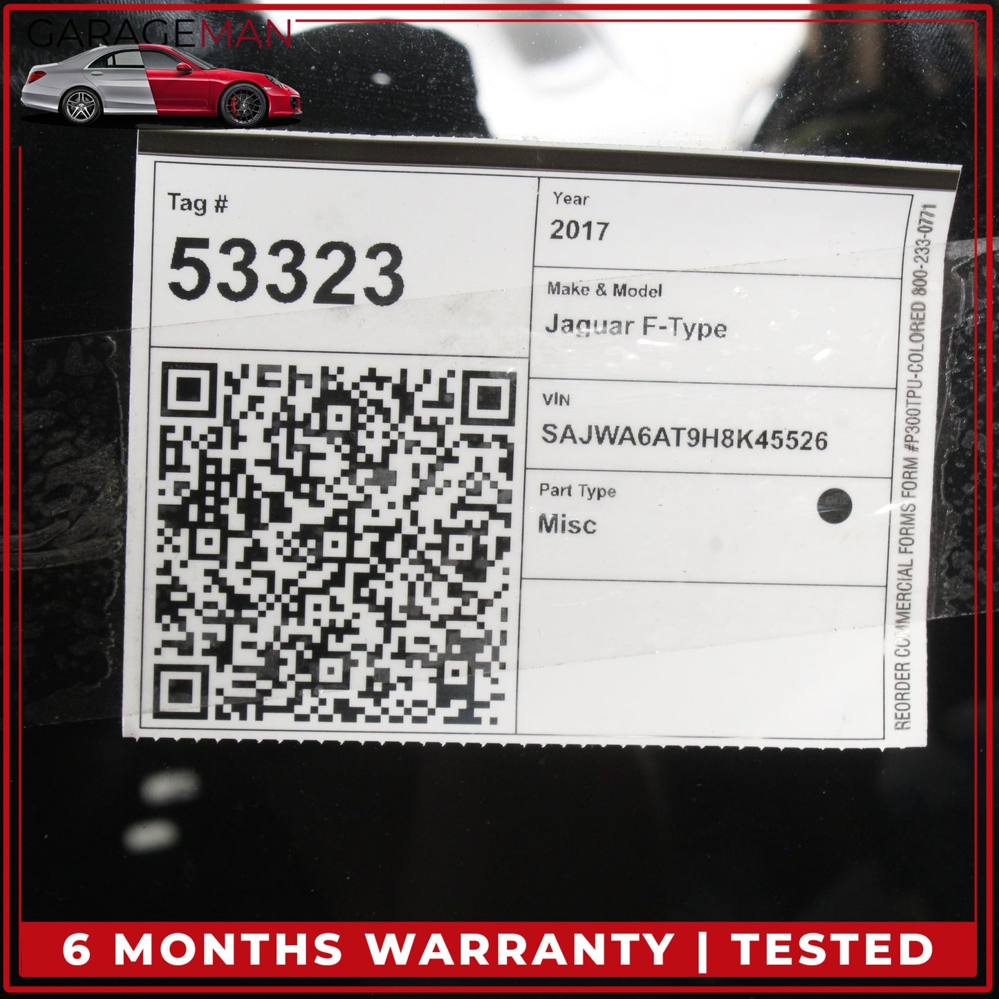 2015-2024 Jaguar F-Type X152 Coupe Panoramic Roof Glass GX53500A18AA OEM