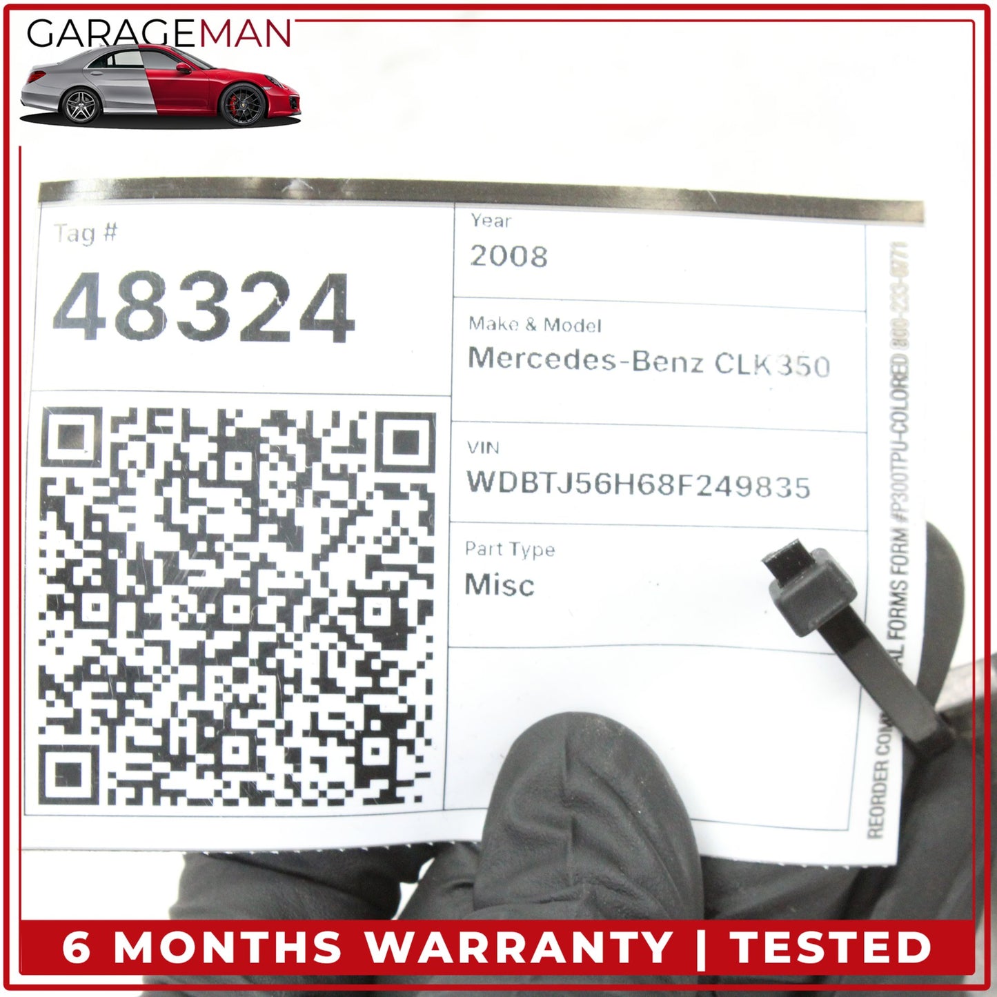 2003-2009 Mercedes W209 CLK350 Airbag Air Bag Sensor Module 2038207385 OEM