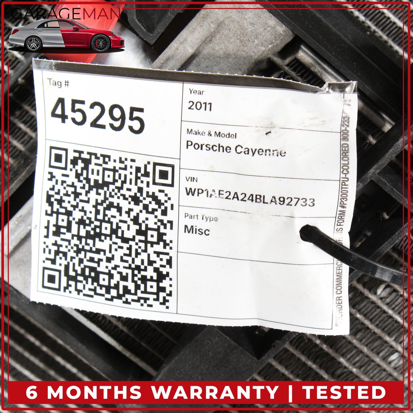 2011-2018 Porsche Cayenne 958 Engine Radiator Cooling Fan Motor A/C Condenser Assy 7P0121207A