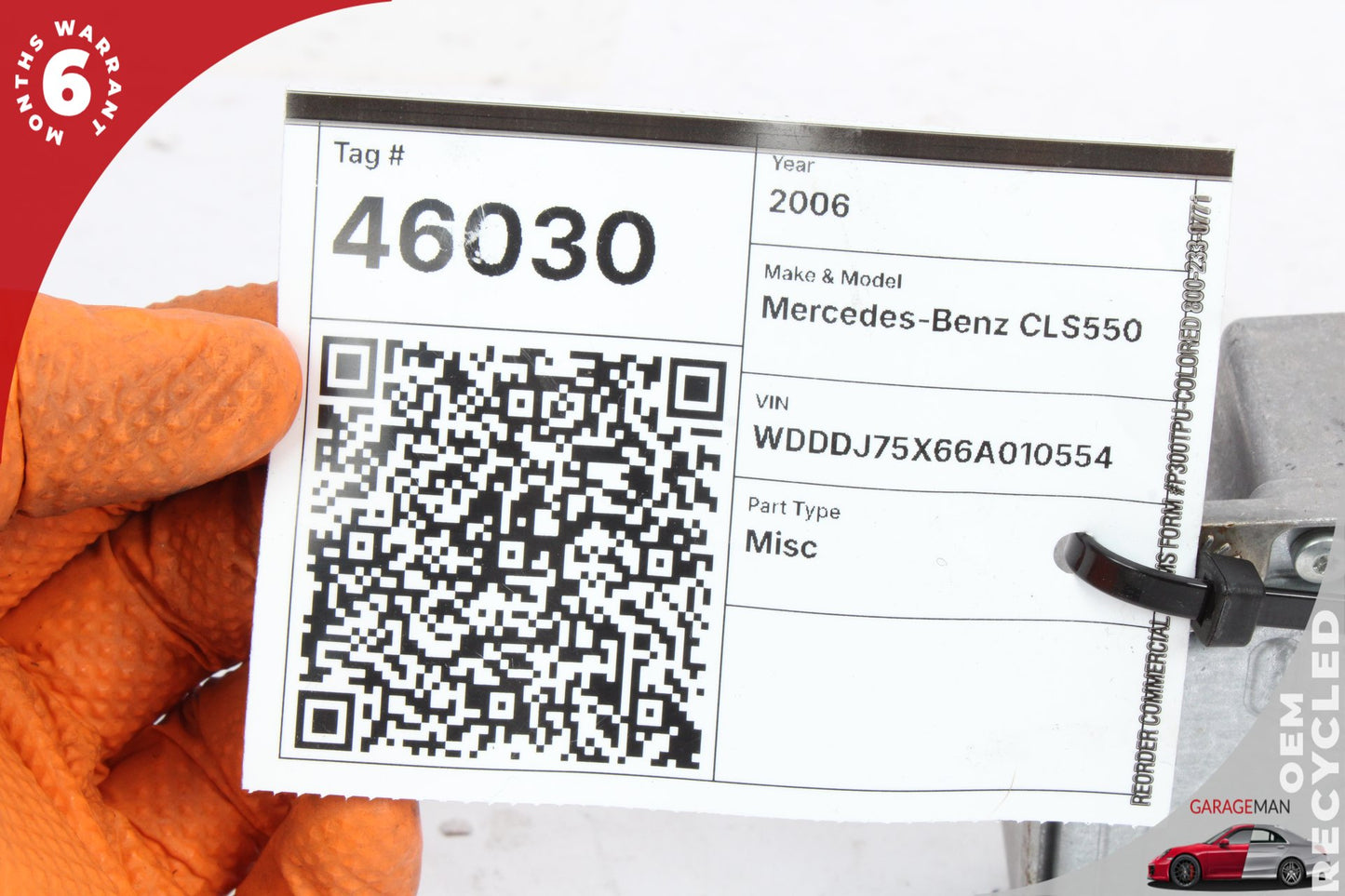 2003-2011 Mercedes W219 CLS550 Airbag Air Bag Sensor Module 2118209485 OEM