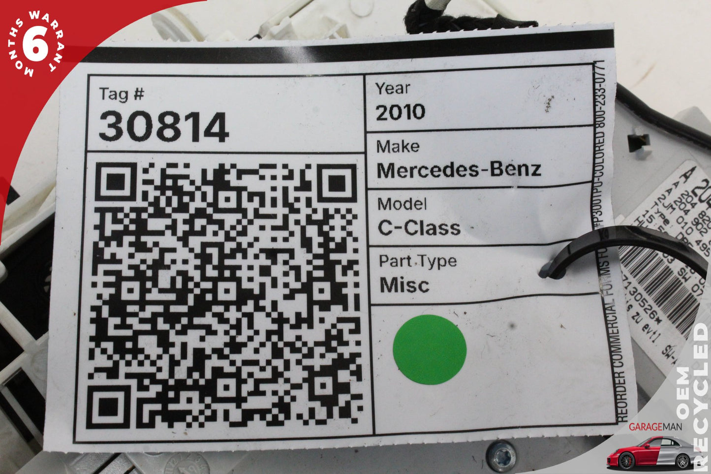 2008-2014 Mercedes W204 C300 Front Overhead Dome Light Lamp 2049004701 OEM