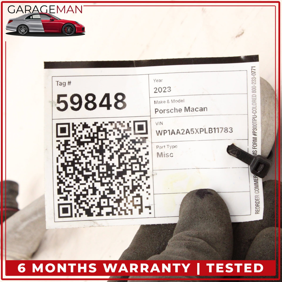 2015-2024 Porsche Macan 95B Front Right Side Upper Rearward Control Arm OEM
