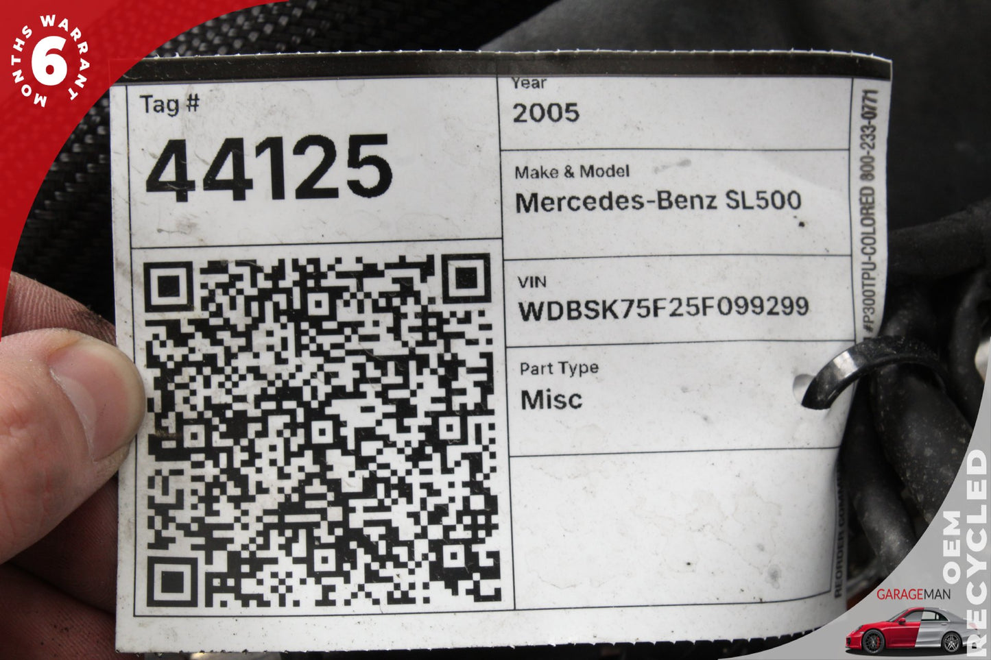 1999-2006 Mercedes-Benz SL500 R230 RWD 5.0L Engine m113 74834