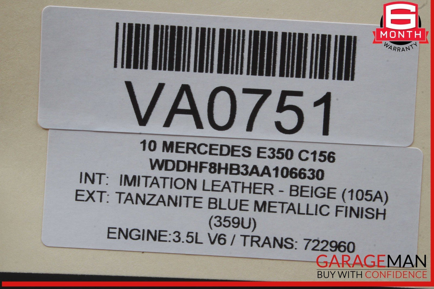 10-13 Mercedes W212 E350 Front Right Side Dashboard Dash Airbag Air Bag OEM
