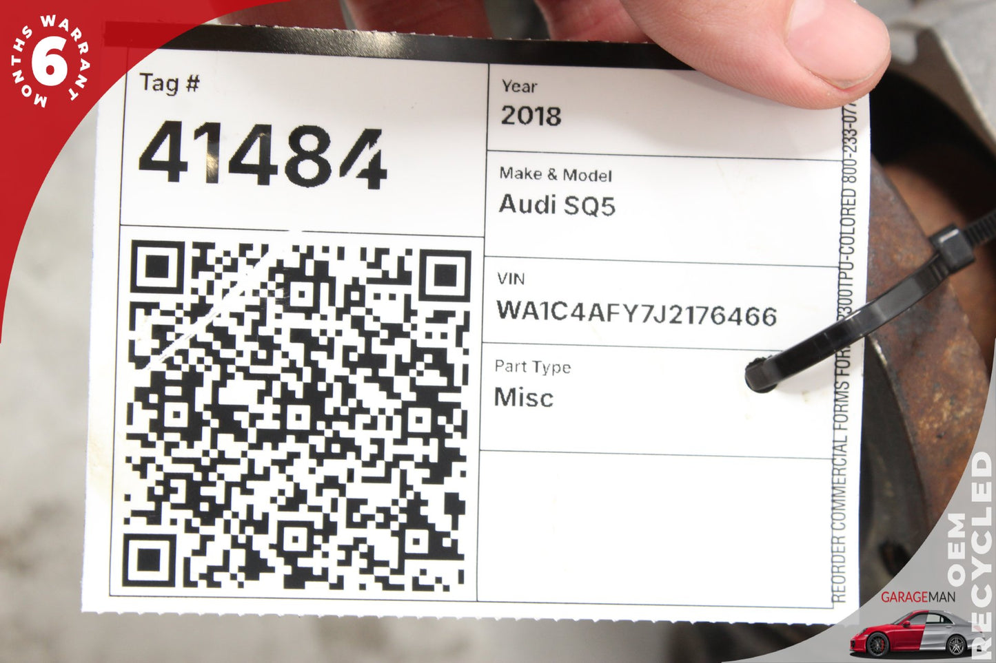 2018-2024 Audi SQ5 FY AWD 3.0L Rear Differential Axle Carrier 8K0927277