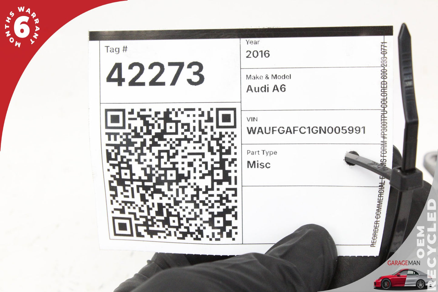 12-18 Audi A6 C7 Sedan Rear Right Blind Spot Radar Sensor 4G0907566M OEM