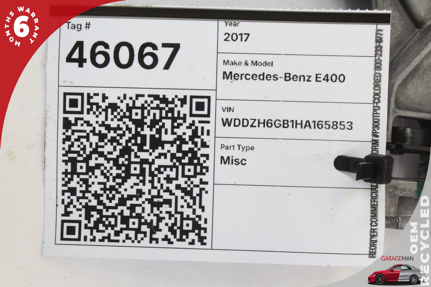17-19 Mercedes-Benz E400 W213 Wagon Trunk Lid Tailgate Lift Motor 2137605600 OEM