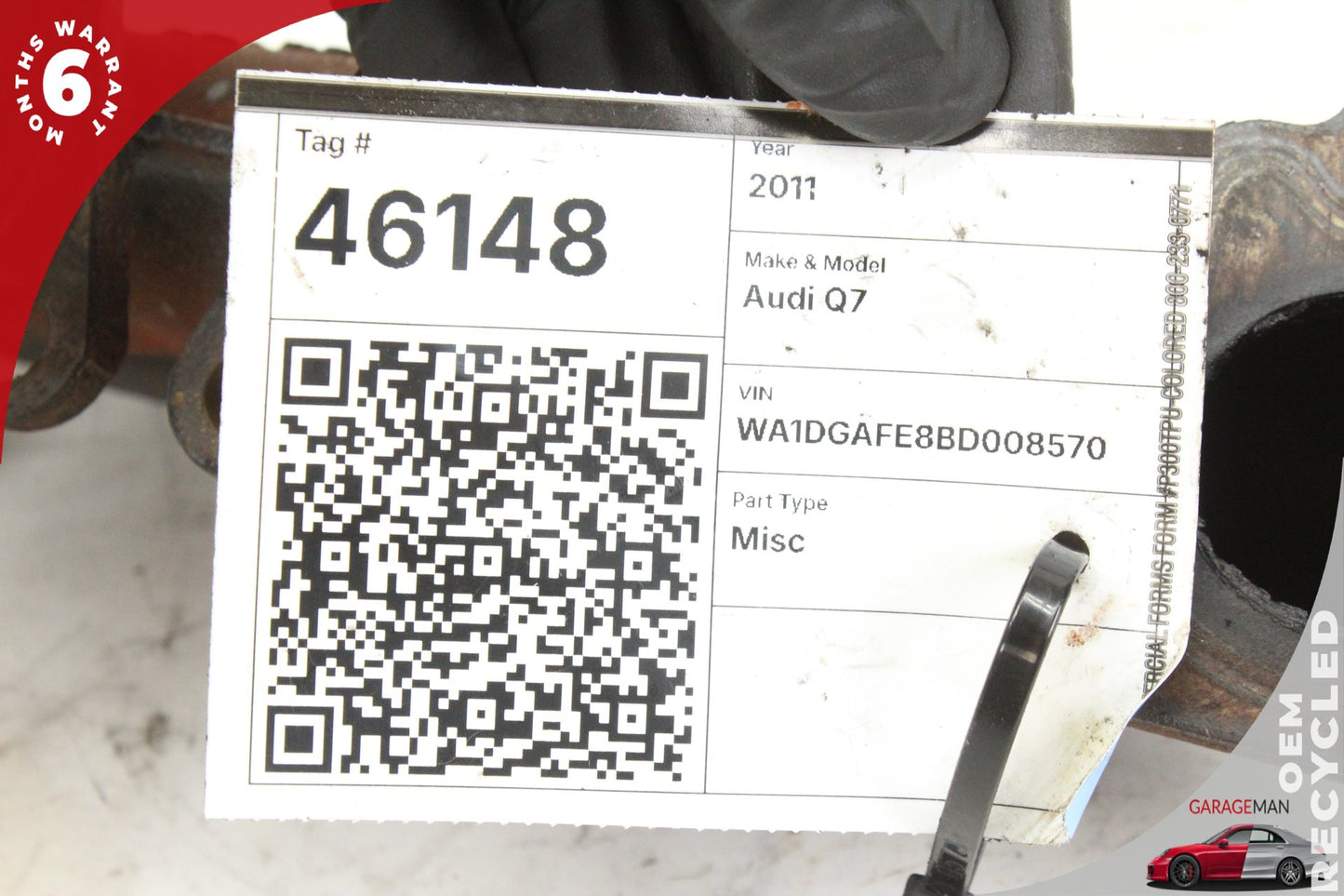 2011-2015 Audi Q7 SUV 3.0L Engine Right Side Exhaust Manifold 06E253034L OEM