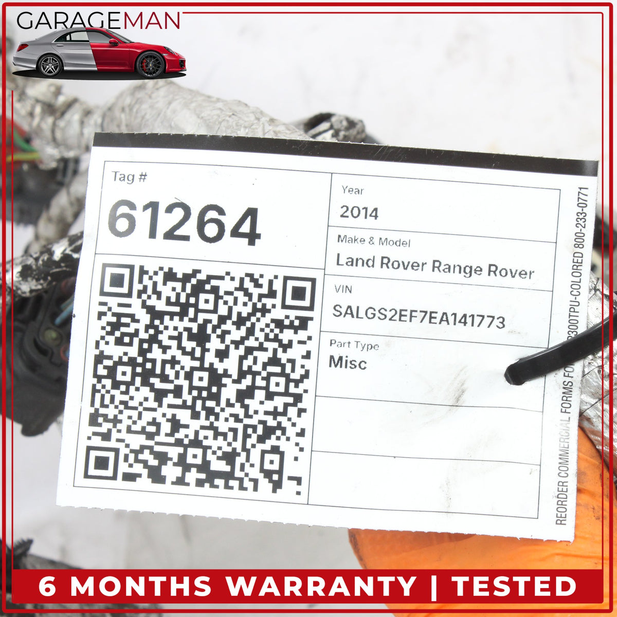2014-2017 Land Rover Range Rover L405 Automatic Transmission Wiring Harness OEM