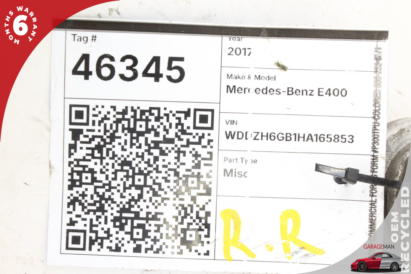 17-19 Mercedes-Benz E400 W213 AWD Rear Left or Right Side Upper Control Arm 20407F17 OEM