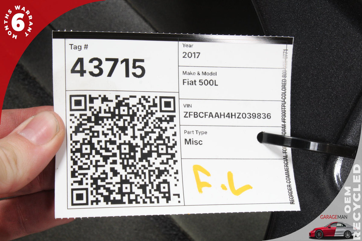 2014-2020 Fiat 500L Hatchback Left Front Door Shell 68674568AA OEM