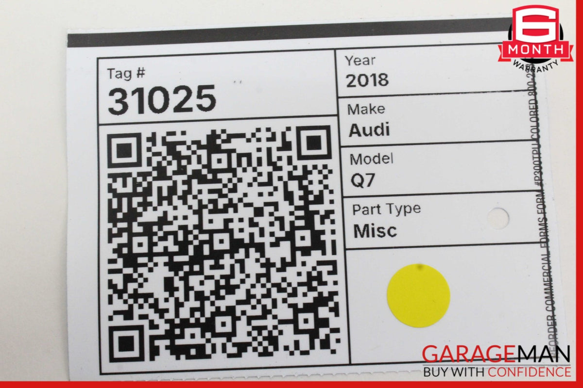 2017-2024 Audi Q7 SUV Left Rear Door Lock Actuator 4G0839015D