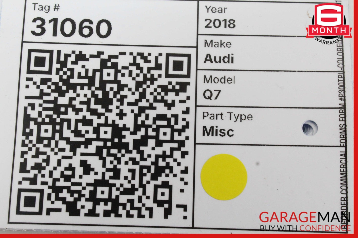 2017-2019 Audi Q7 SUV Front Right Dash Airbag 4M0880204E