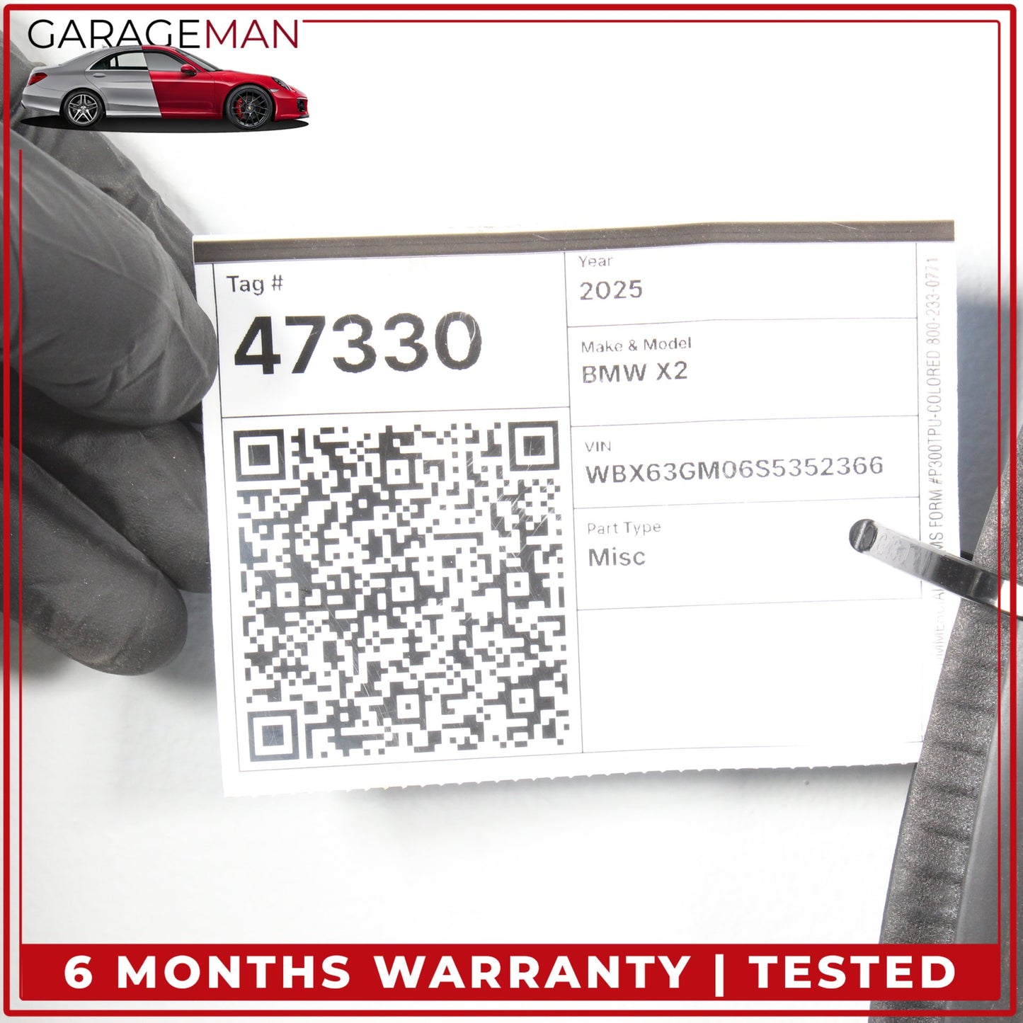 2024-2026 BMW X2 U10 AWD Front Right Side Door Weatherstrip Seal 51725A34559 OEM