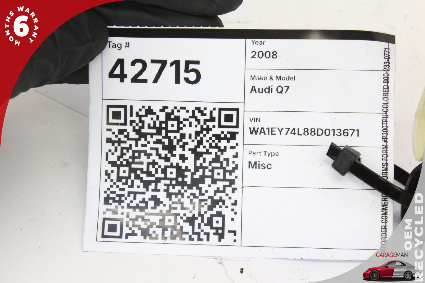 2007-2015 Audi Q7 Front Left Driver Side Door Lock Actuator 3C1837015B OEM