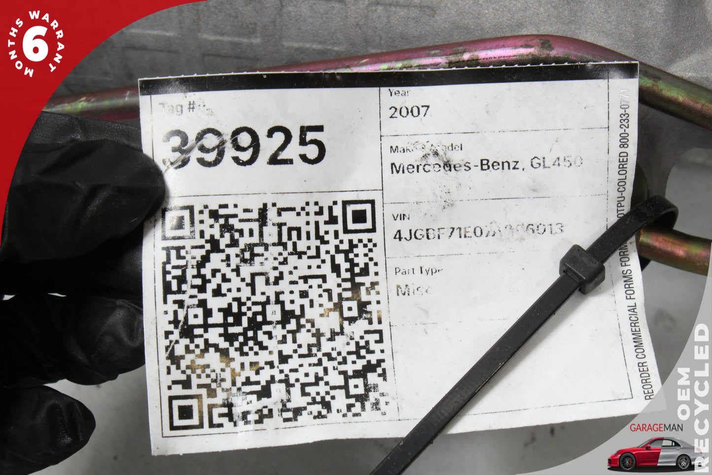 2006-2012 Mercedes-Benz GL450 X164 Station Wagon Power Steering Rack 1644600225 OEM