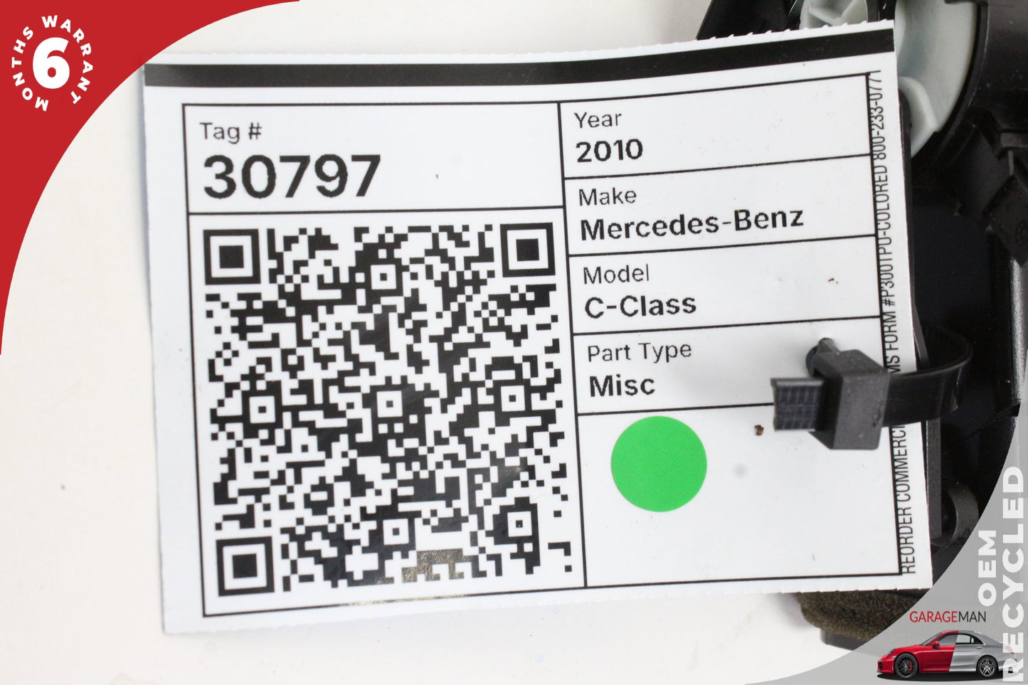 2008-2011 Mercedes W204 C300 Front Right Dash AC A/C Air Vent 2048300854 OEM