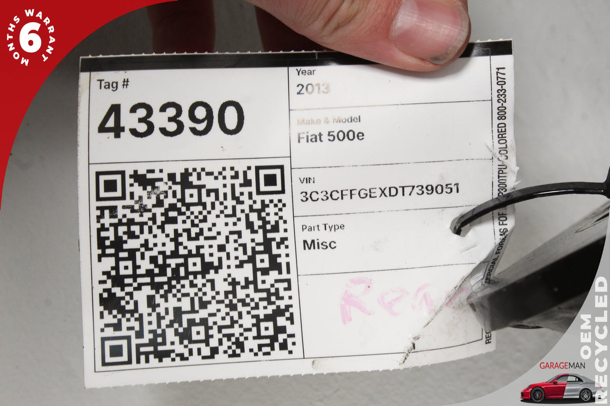 2013 Fiat 500e FWD Rear Sub Frame Crossmember 37823 37823