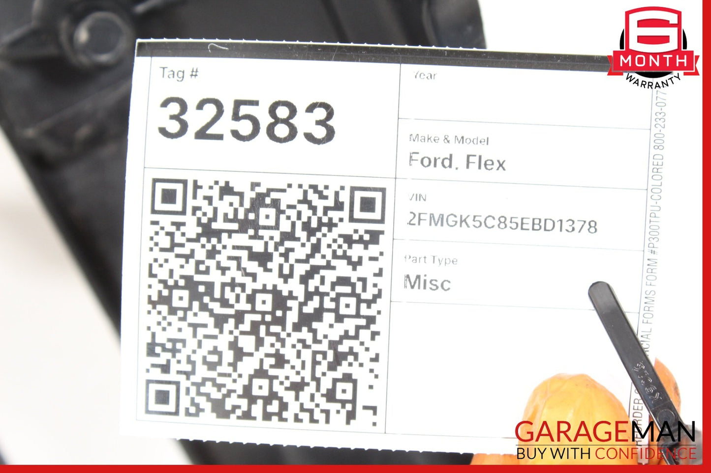 2013-2019 Ford Flex SUV Radiator Core Support DA8Z16138A OEM