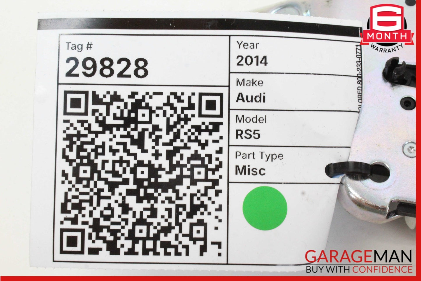 2009-2016 Audi RS5 8T Convertible Rear Trunk Lock Latch 4F5827505D