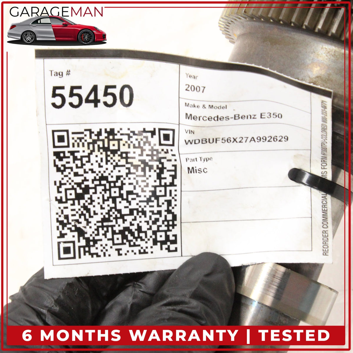 2005-2012 Mercedes W211 E350 C350 S350 Right Exhaust Camshaft w/ Adjuster OEM