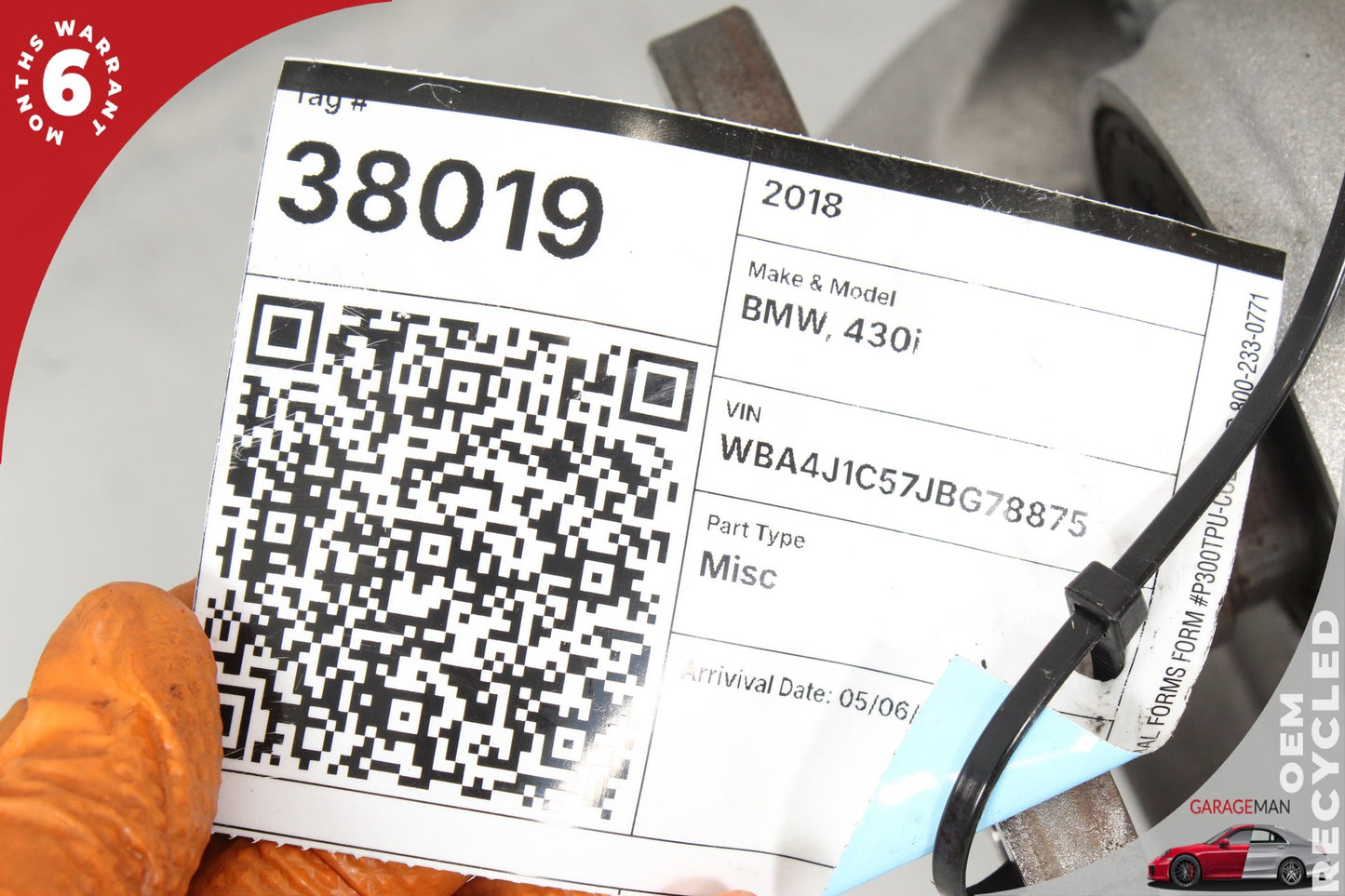 2017-2021 BMW 430i F36 AWD 2.0L Automatic Transmission GA8HP50Z 142K
