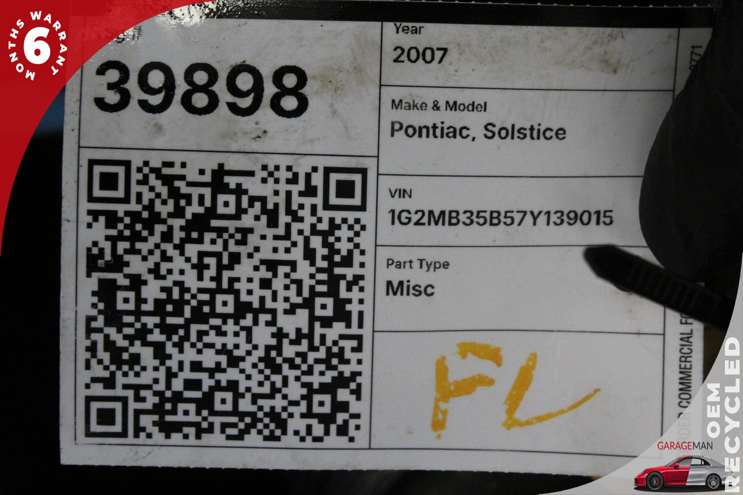 2006-2010 Pontiac Solstice Front Left and Right Shock Absorber Set 10376421 OEM