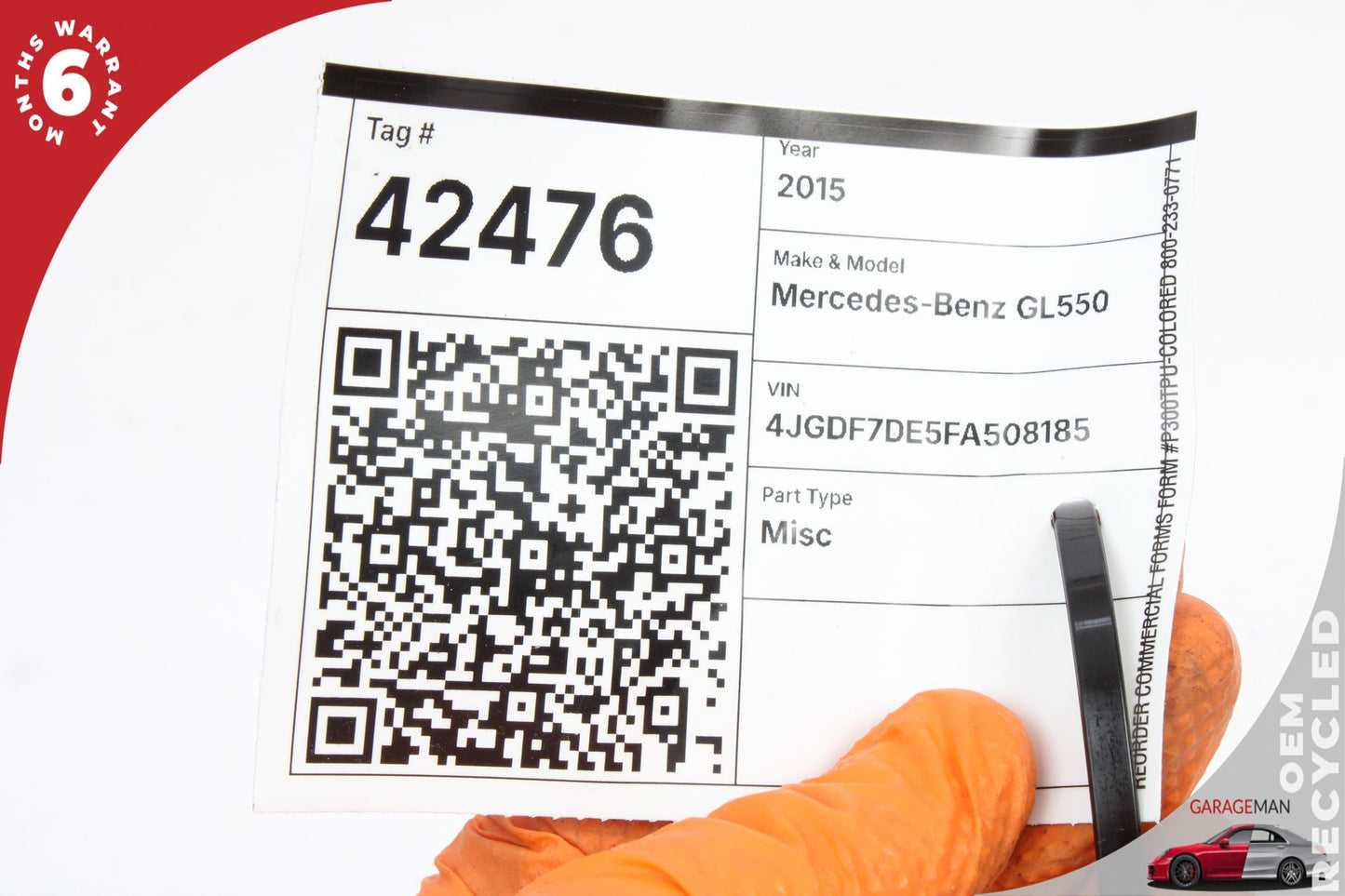 2012-2016 Mercedes-Benz GL550 X166 SUV Tailgate Control Module 1669006311 Genuine