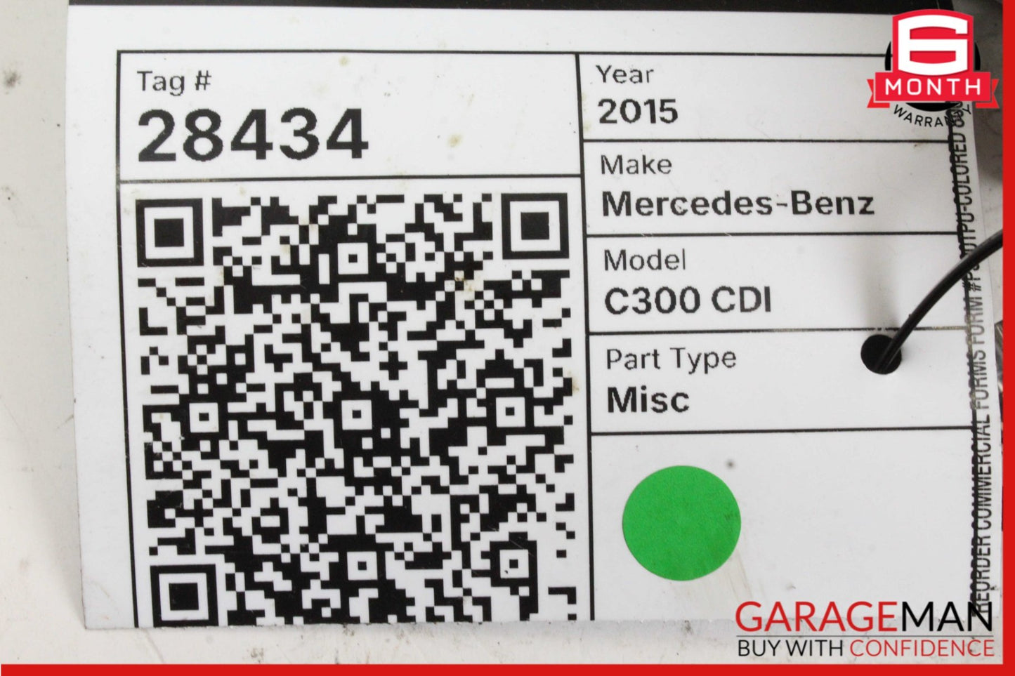 2015-2020 Mercedes-Benz C300 CDI Sedan Intercooler Radiator 2740900614