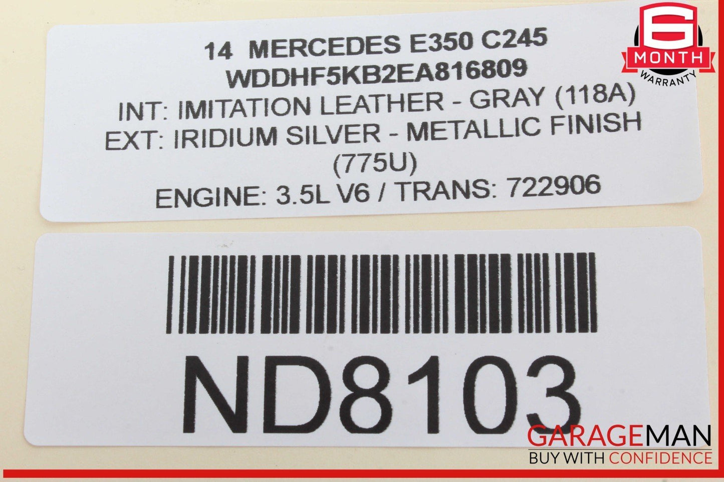14-16 Mercedes W212 E350 E550 Front Right Side Dashboard Dash Airbag OEM