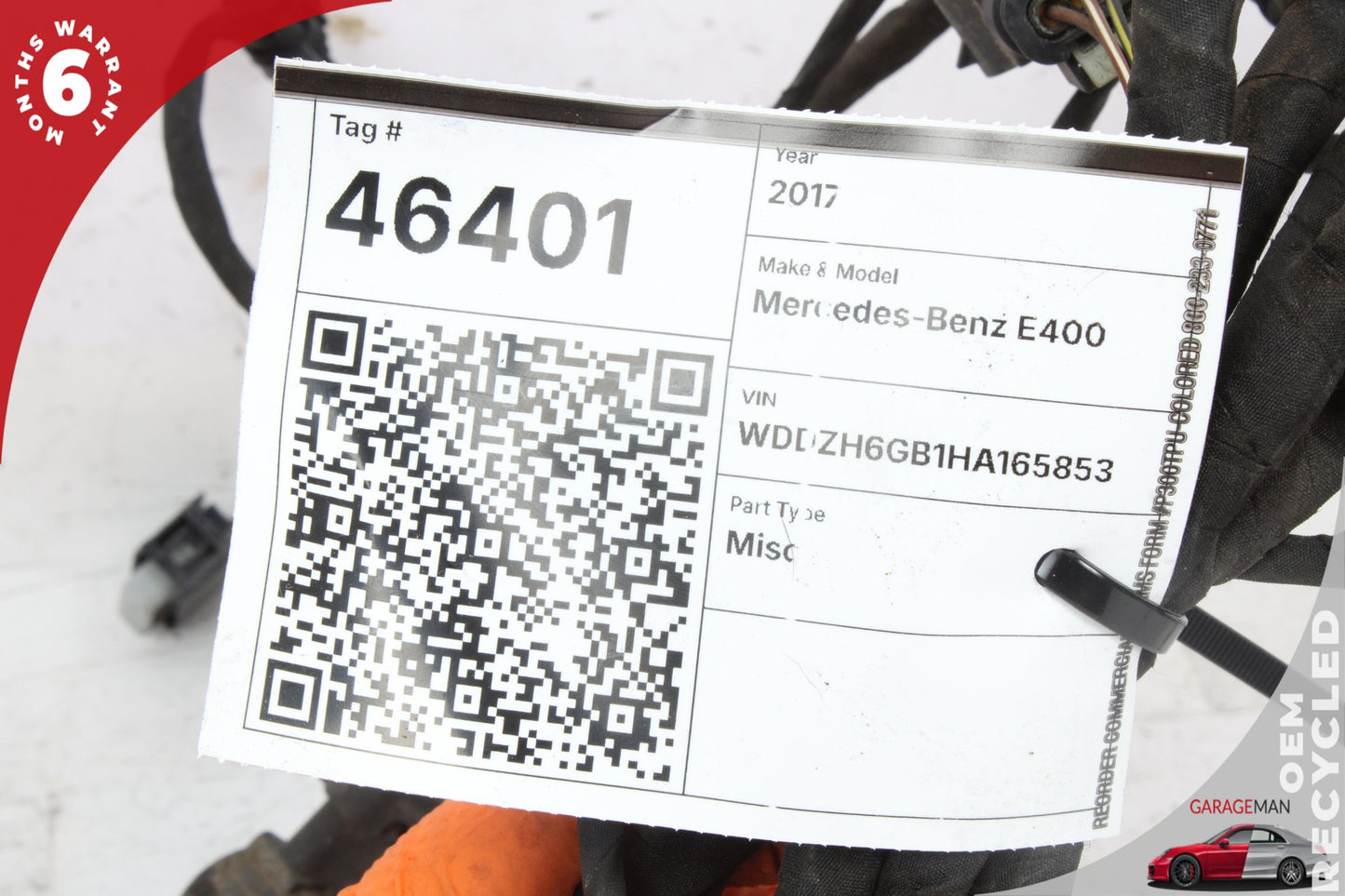 17-19 Mercedes-Benz E400 W213 Wagon Front Bumper Parking Sensor Wire Harness 0001534524