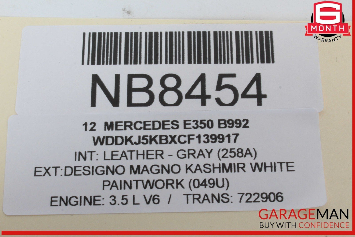 10-17 Mercedes W207 E350 E550 Dashboard Right Passenger Side Airbag Air Bag OEM