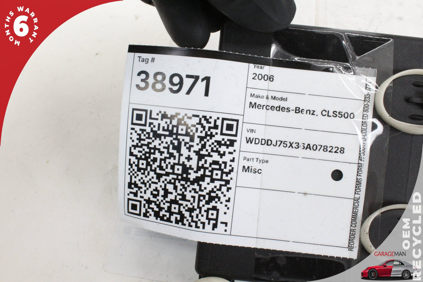 06-11 Mercedes CLS500 W219 Rear Left Door Control Module 2198200226 OEM