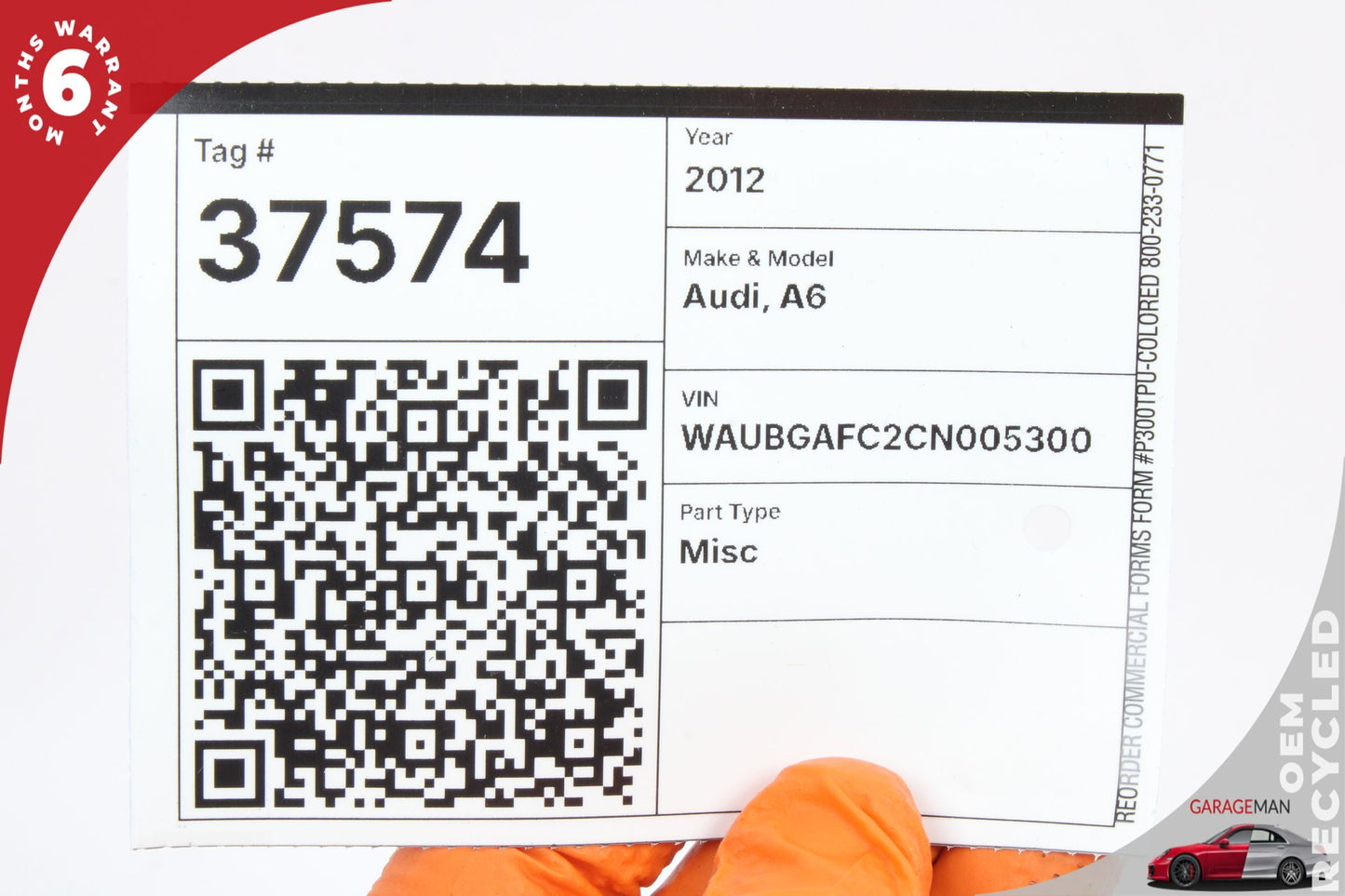 2012-2018 Audi A6 C7 Sedan Parking Assist Control Module 4H0919475J Genuine