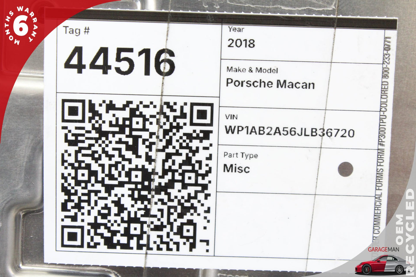 2012-2024 Porsche Macan 95B BCM Body Comfort Control Module Unit 7PP907064KM OEM
