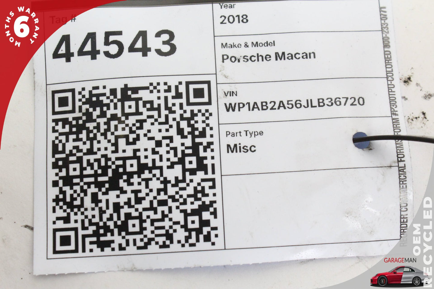 2015-2024 Porsche Macan 95B Rear Left and Right Lane Assist Radar Sensor Set OEM