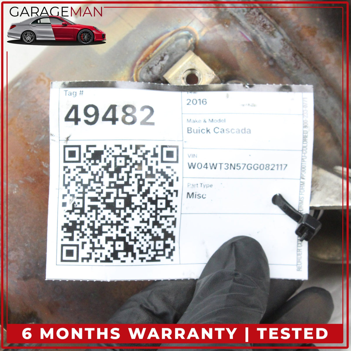 2016-2019 Buick Cascada Convertible 1.6L Engine Exhaust Downpipe 55582030 OEM