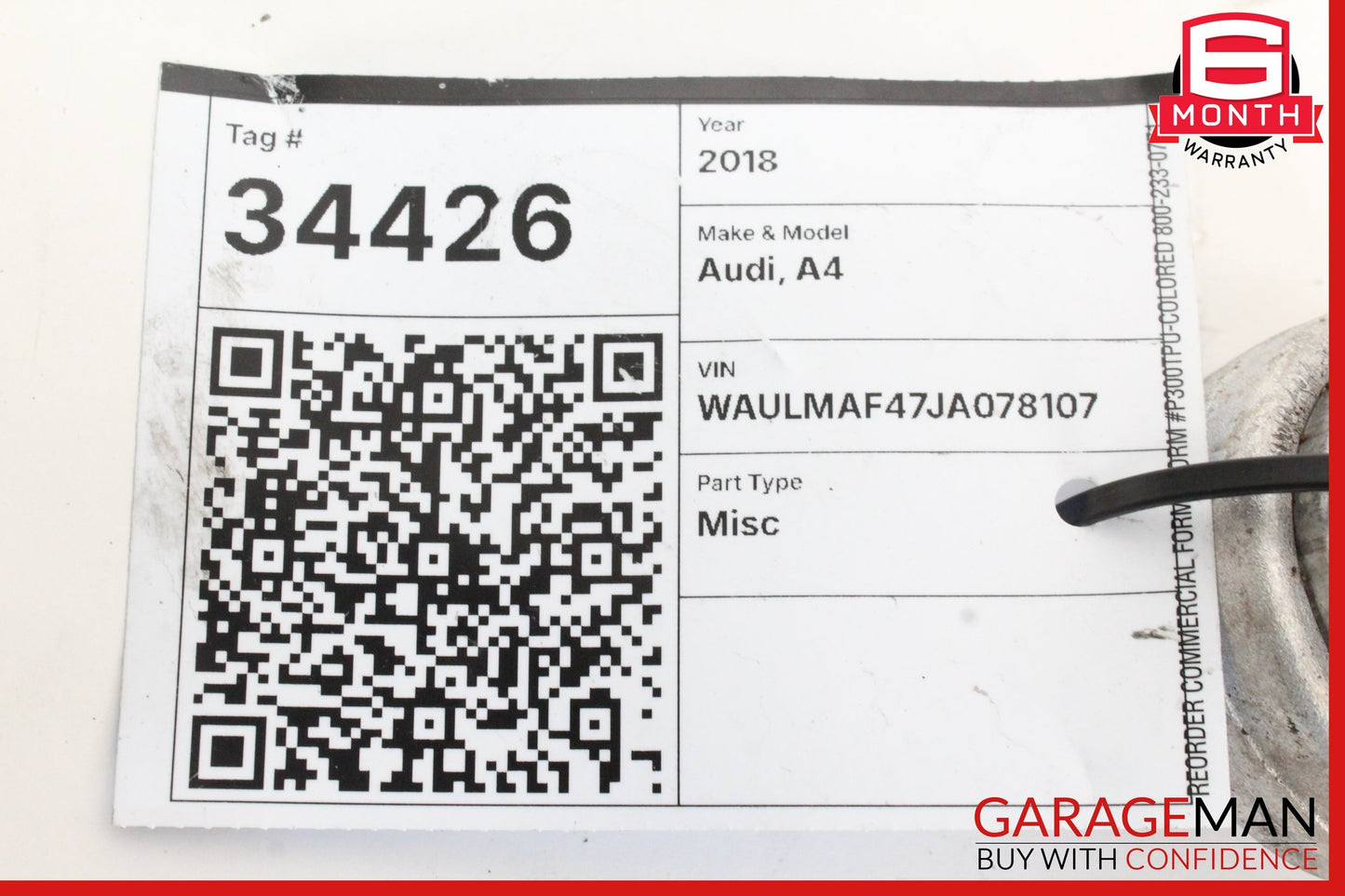2017-2024 Audi A4 Front Left Side Upper Forward Control Arm 8W0407505 OEM