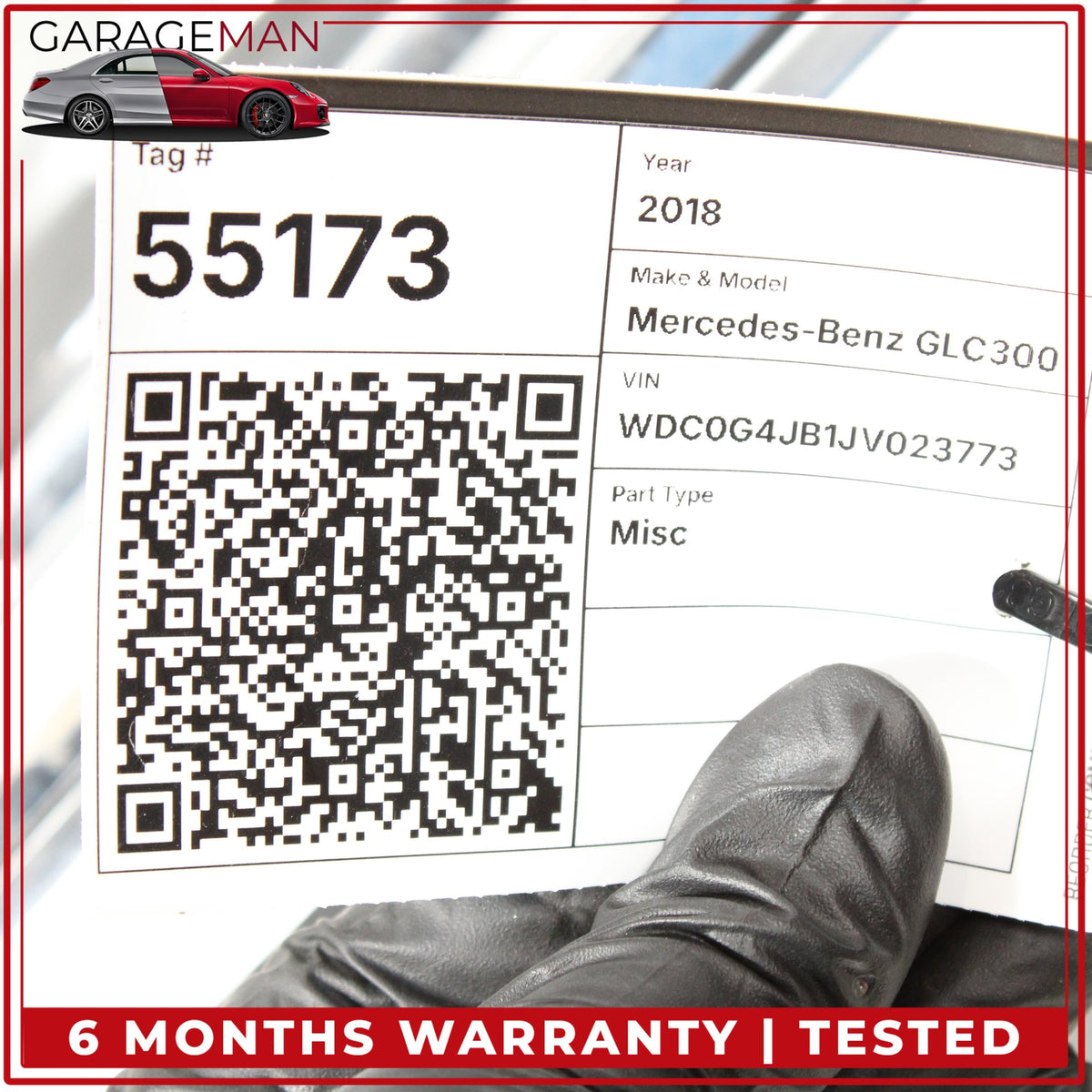 2016-2019 Mercedes X253 GLC300 Front Bumper Cover Assembly Gray Metallic OEM