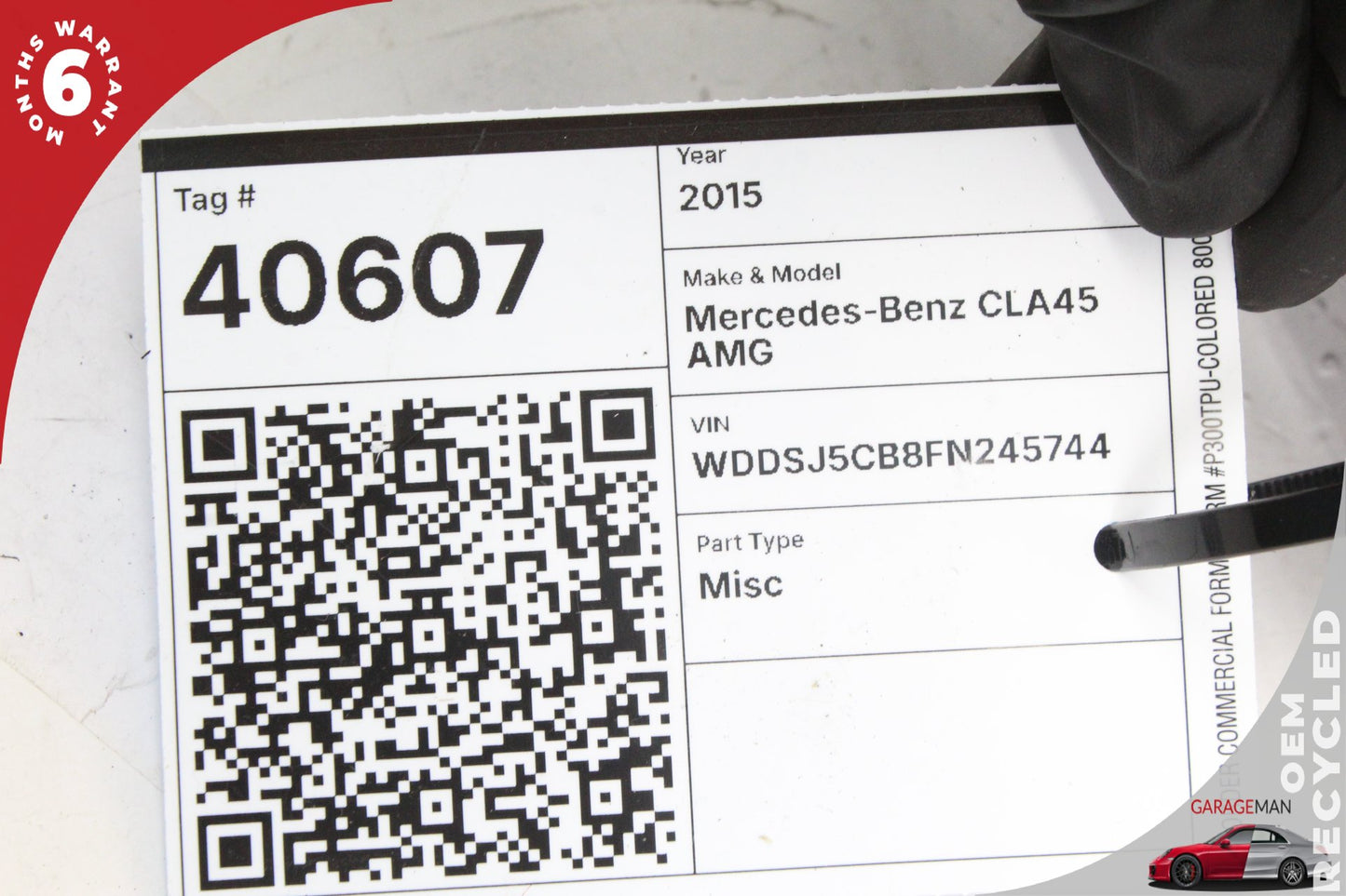 2014-2020 Mercedes W117 CLA45 GLA AMG Left Side Knee Airbag 1768601302 OEM