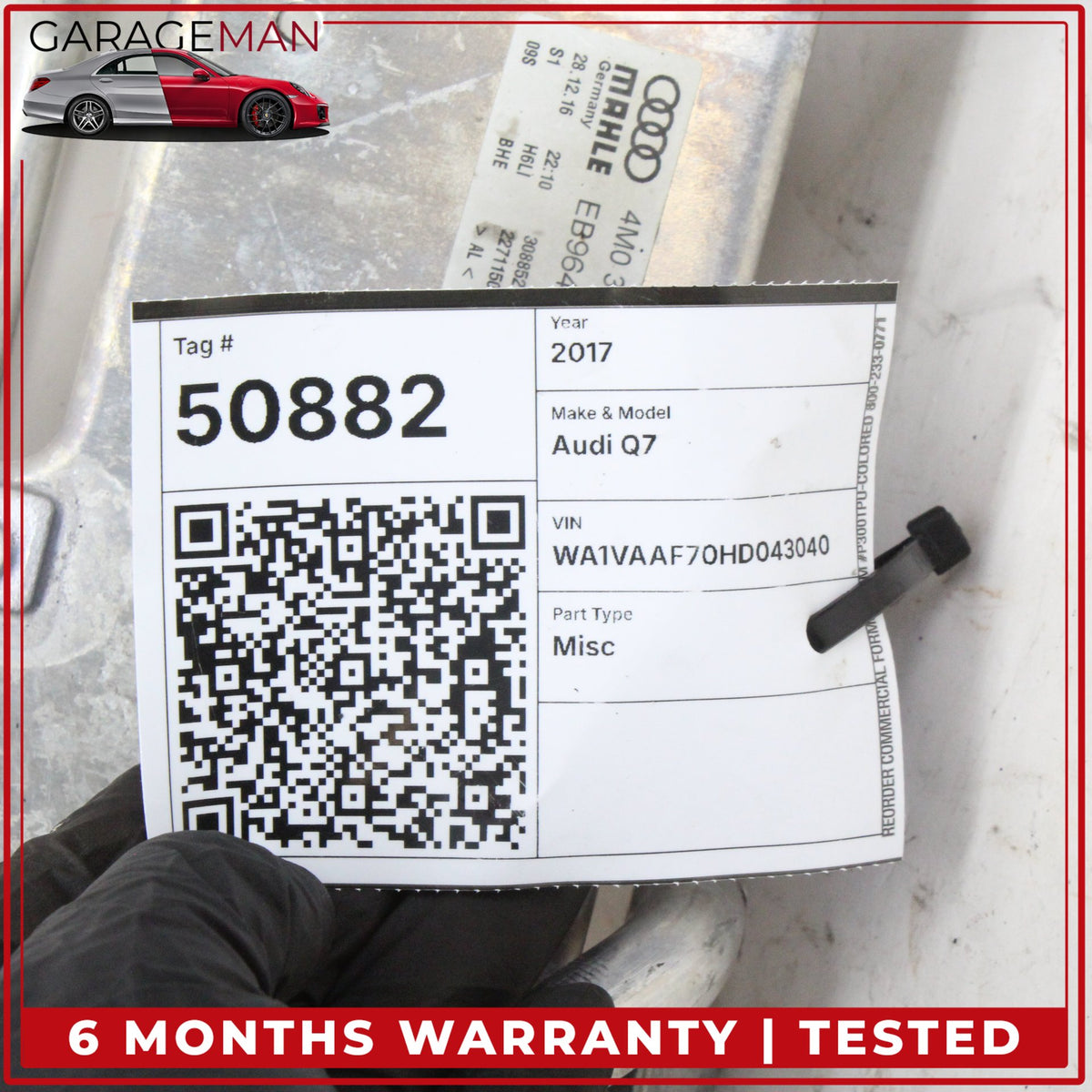 2017-2024 Audi Q7 SUV Automatic Transmission Oil Cooler 4M0317021G OEM