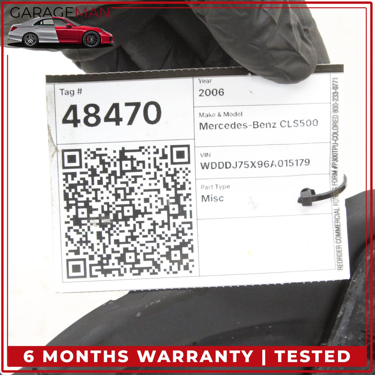 2006-2011 Mercedes-Benz CLS500 W219 RWD Front Right Reinforcement Rail Bracket 2196200295 OEM