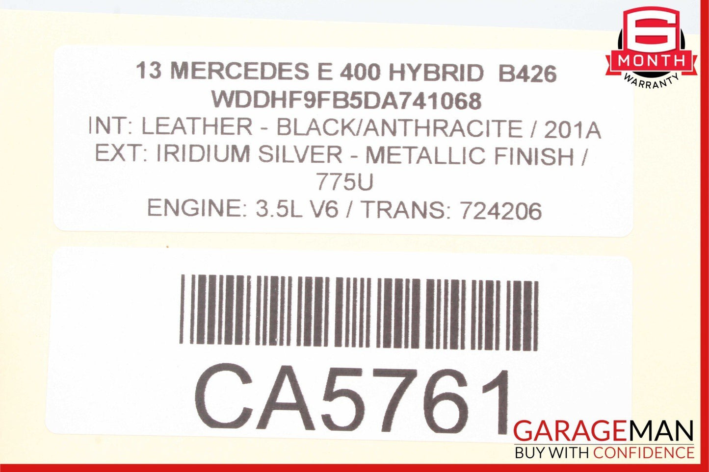 10-13 Mercedes W212 E550 E400 Seat Belt Front Left Driver Side Black OEM