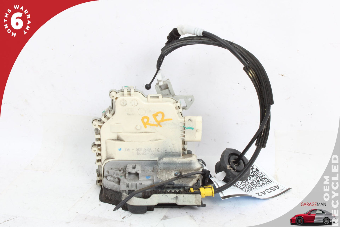 2009-2016 Audi A4 Rear Right Passenger Side Door Lock Latch Actuator 8K0839016D