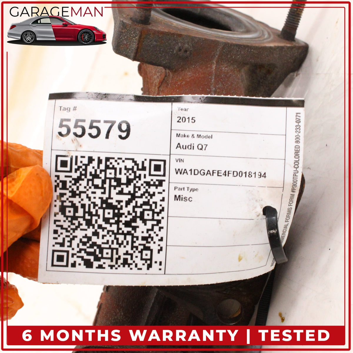 2011-2019 Audi Q7 Q5 SQ5 Left Side Exhaust Manifold 06E253033AA OEM