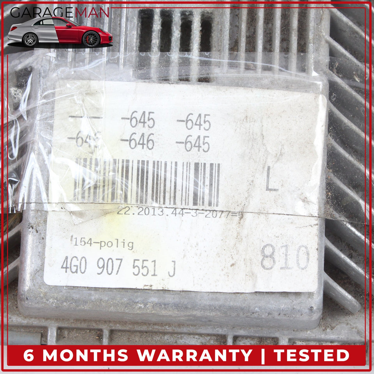 2014-2015 Audi A6 A7 3.0L V6 Engine Computer Control Module Unit 4G0907551J OEM